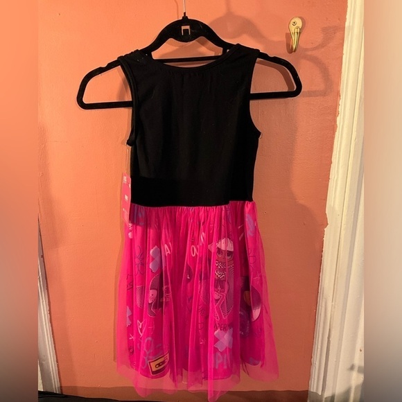 NWT Black and Pink Dress with Tulle Skirt from LOL Surprise || Size M 7/8 - Picture 2 of 3